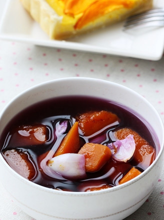 南瓜紫薯甜湯