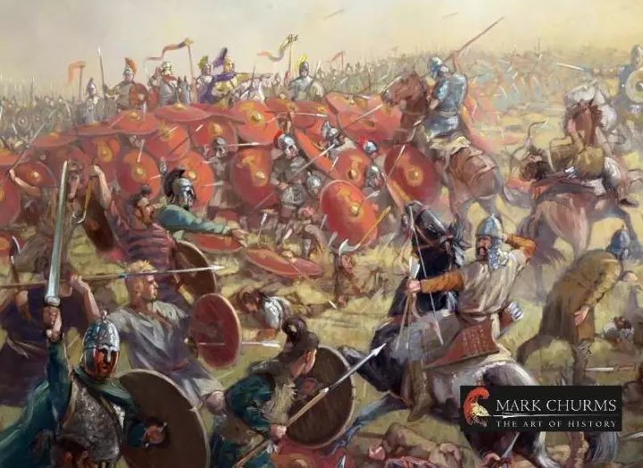 西哥特人的反擊拯救了危機中的羅馬軍隊