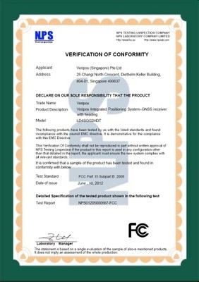 FCC證書樣板