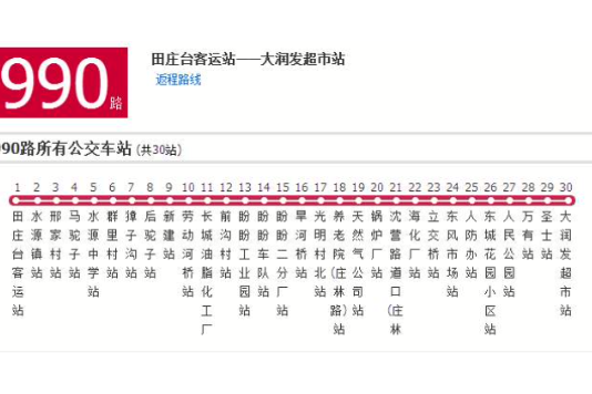 營口公交990路 營口公交990路