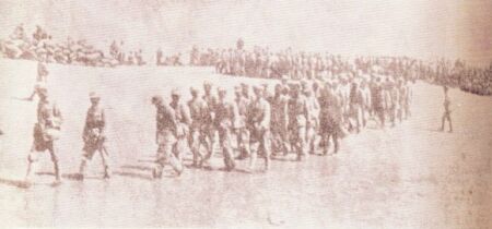 金門古寧頭海灘的解放軍戰俘