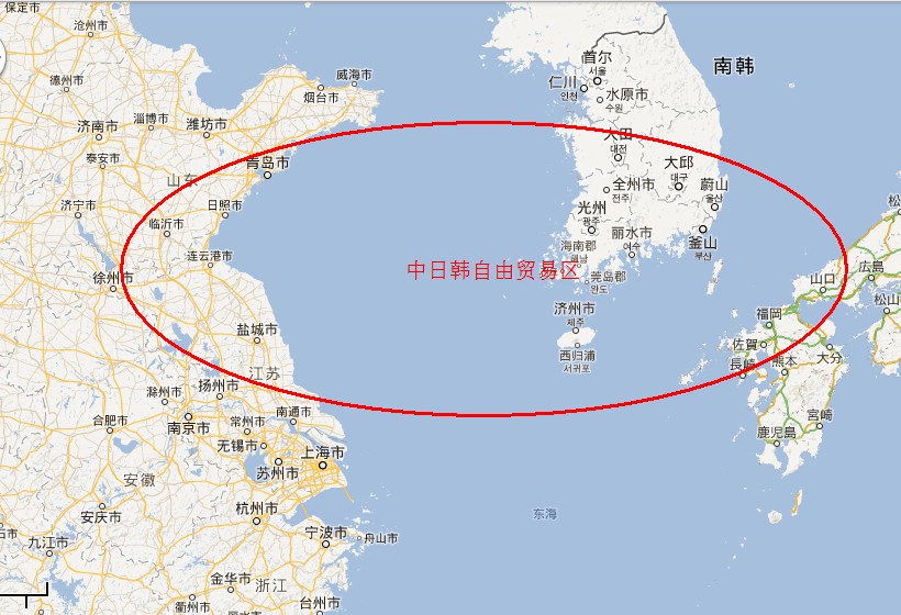 中日韓自由貿易區