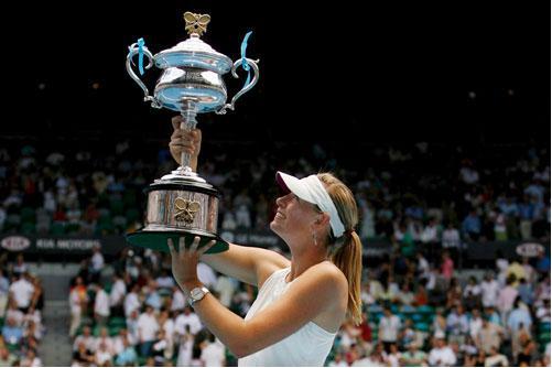 2008年，莎拉波娃獲得澳網冠軍。