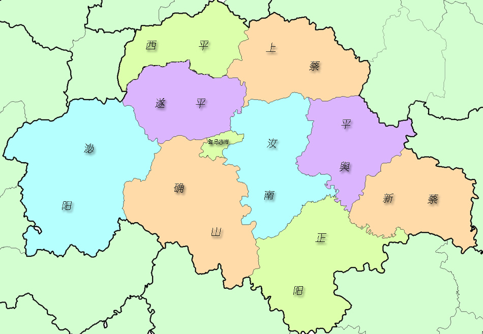 平輿陽城鎮地理圖