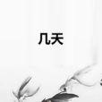 幾天 幾天