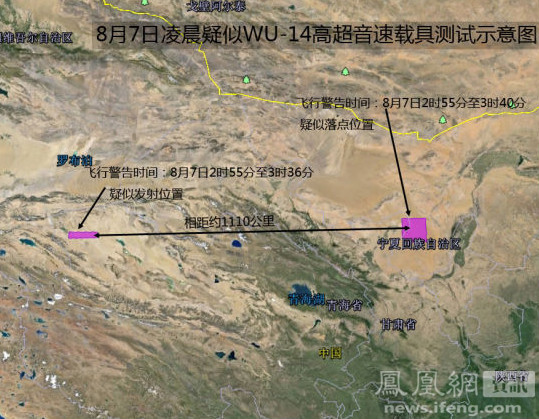 中國超高聲速飛行器