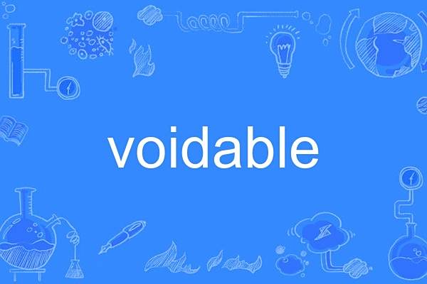voidable voidable