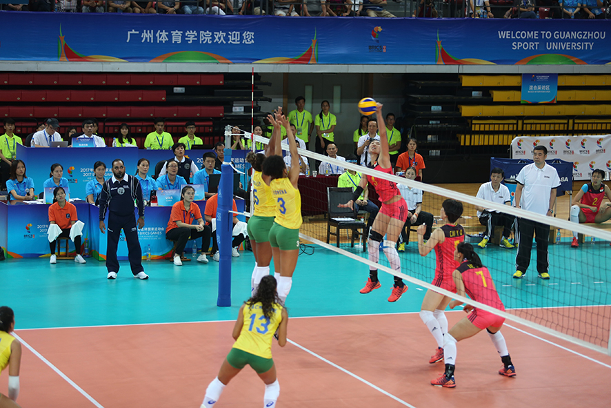 中國國青女排以3-1戰勝巴西國青女排2