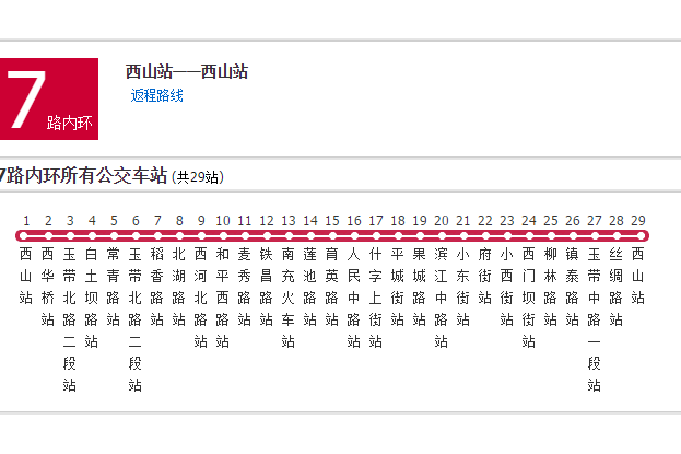 南充公交7路 南充公交7路