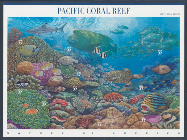 太平洋珊瑚礁(同名郵票)