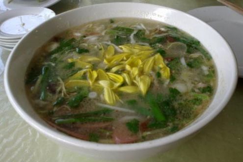 菊花冬粉湯