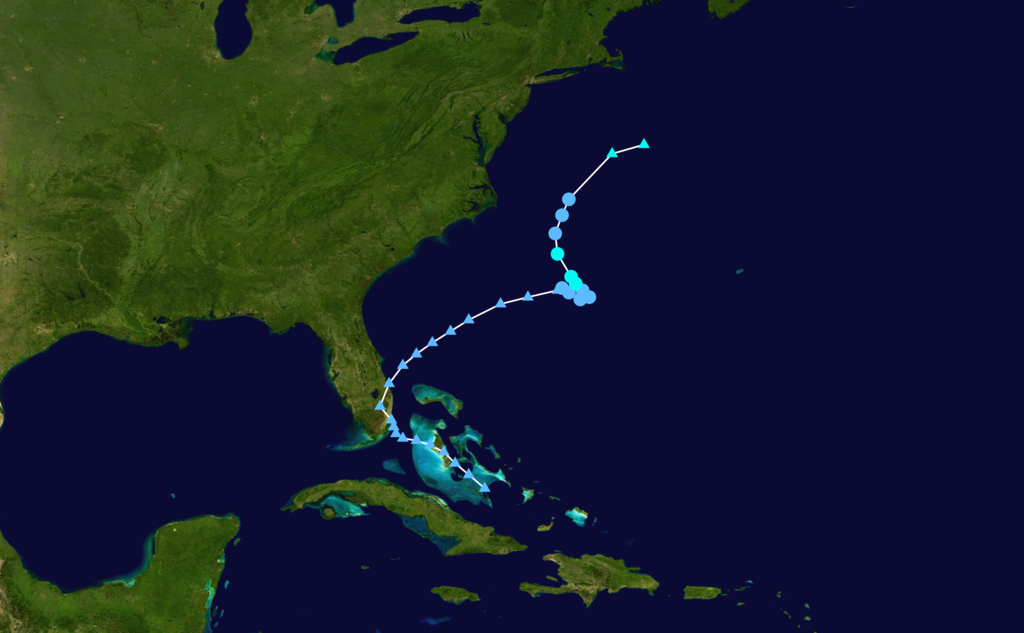 熱帶風暴艾琳 路徑圖
