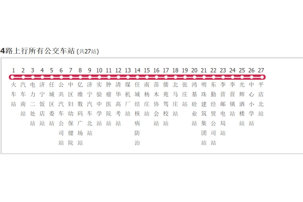 濟寧公交4路 濟寧公交4路