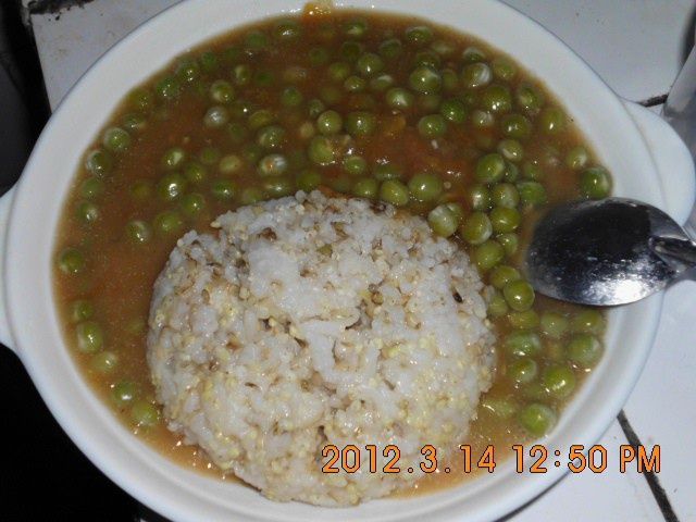 番茄燜豆飯 番茄燜豆飯