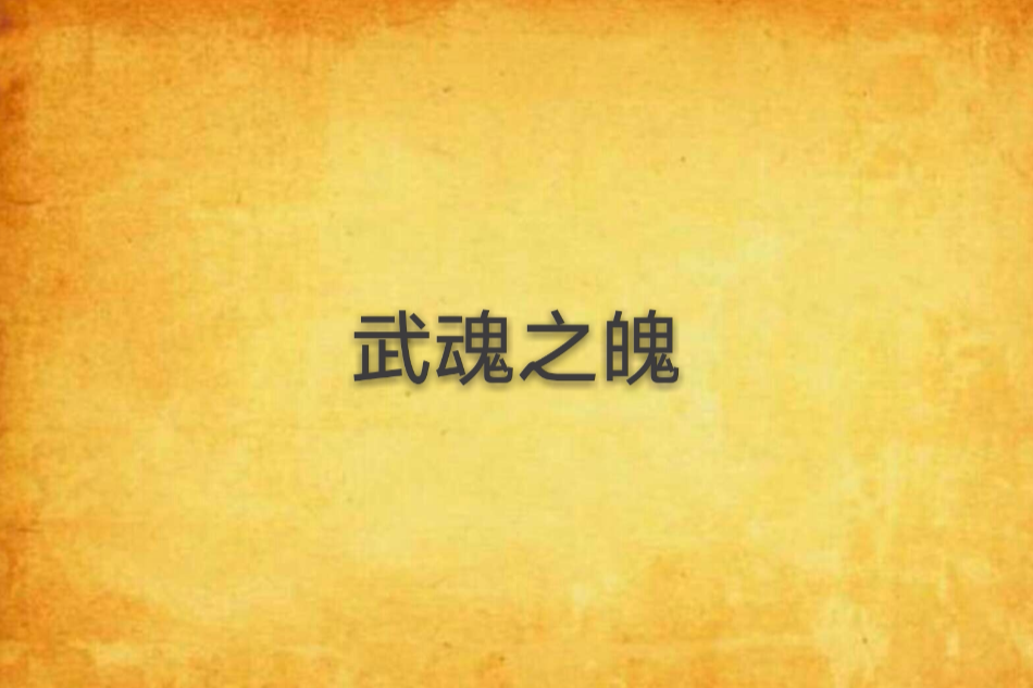武魂之魄 武魂之魄