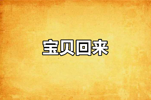 寶貝回來 寶貝回來