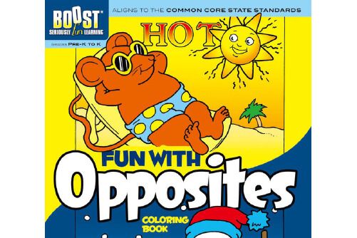 boost fun with opposites coloring book boost fun with opposites coloring book