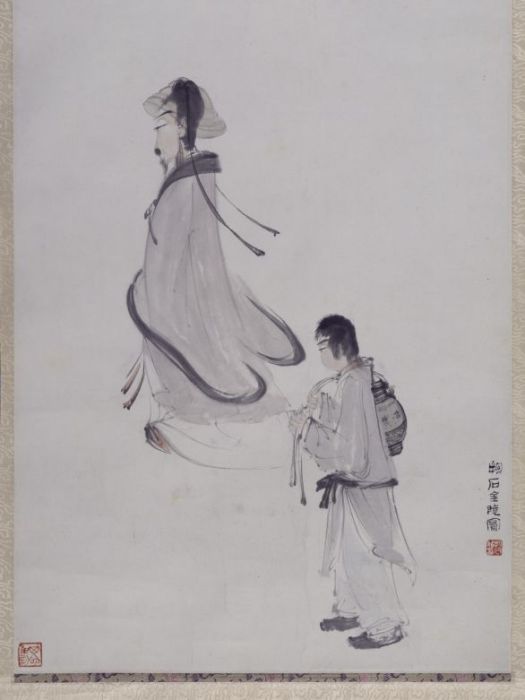 淵明沽酒圖 淵明沽酒圖