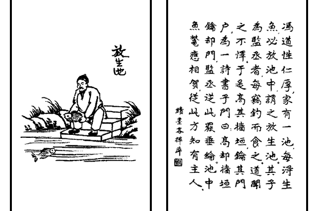 放生池(豐子愷《護生畫集》中的文章) 放生池(豐子愷《護生畫集》中的文章)