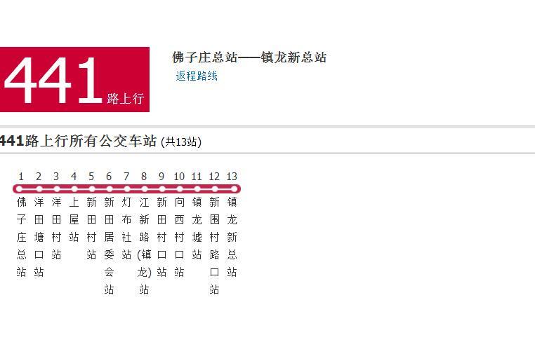 廣州公交441路 廣州公交441路