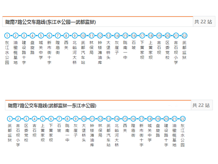 隴南公交7路 隴南公交7路