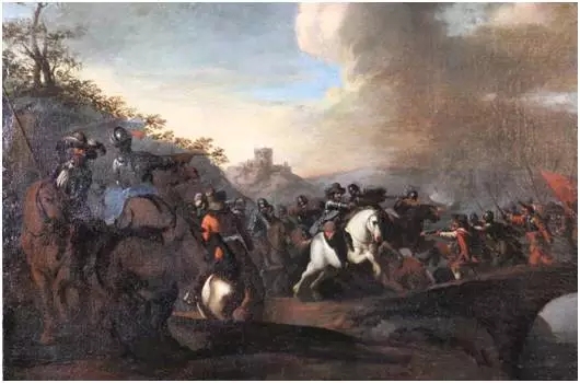 猶太山之戰的油畫