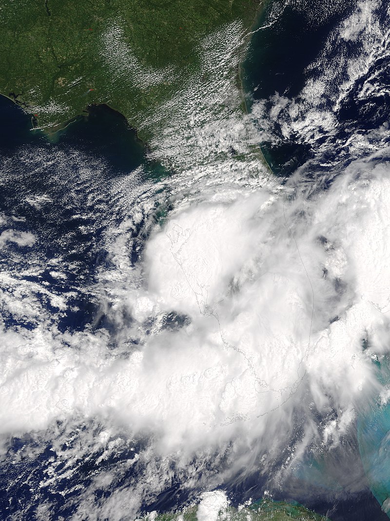 熱帶風暴艾米麗 衛星雲圖