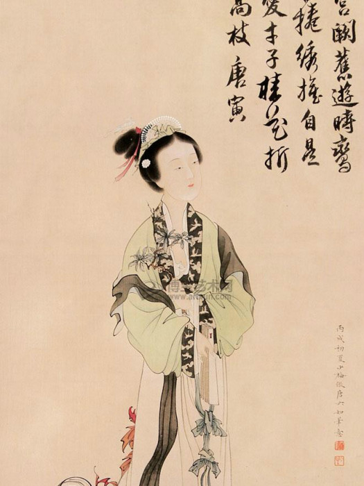 海棠美人圖 海棠美人圖