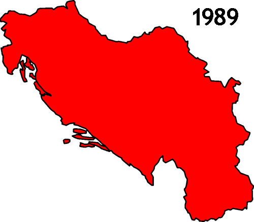 前南斯拉夫地圖