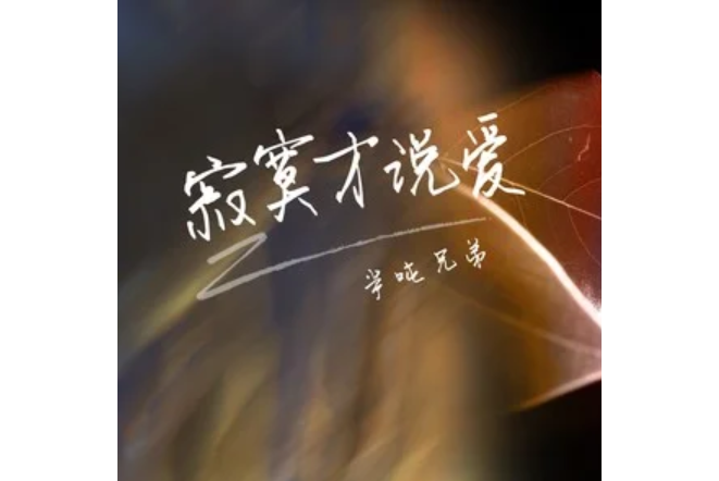 寂寞才說愛(半噸兄弟演唱的流行歌曲) 寂寞才說愛(半噸兄弟演唱的流行歌曲)