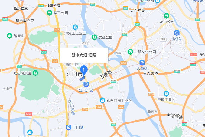 新中大道(廣東省江門市一城市主幹道) 新中大道(廣東省江門市一城市主幹道)