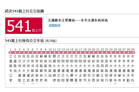 武漢公交541路 武漢公交541路