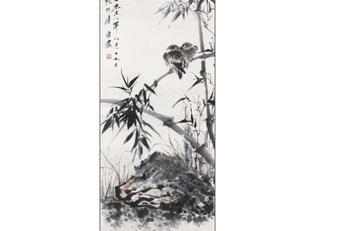 竹石雙雀 竹石雙雀