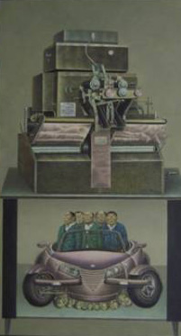 曾曉峰《機器之五》布面油畫