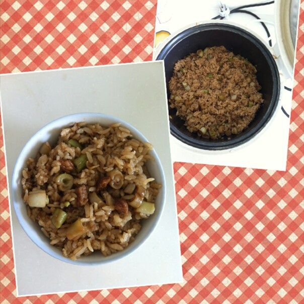 豆角肉悶飯 豆角肉悶飯