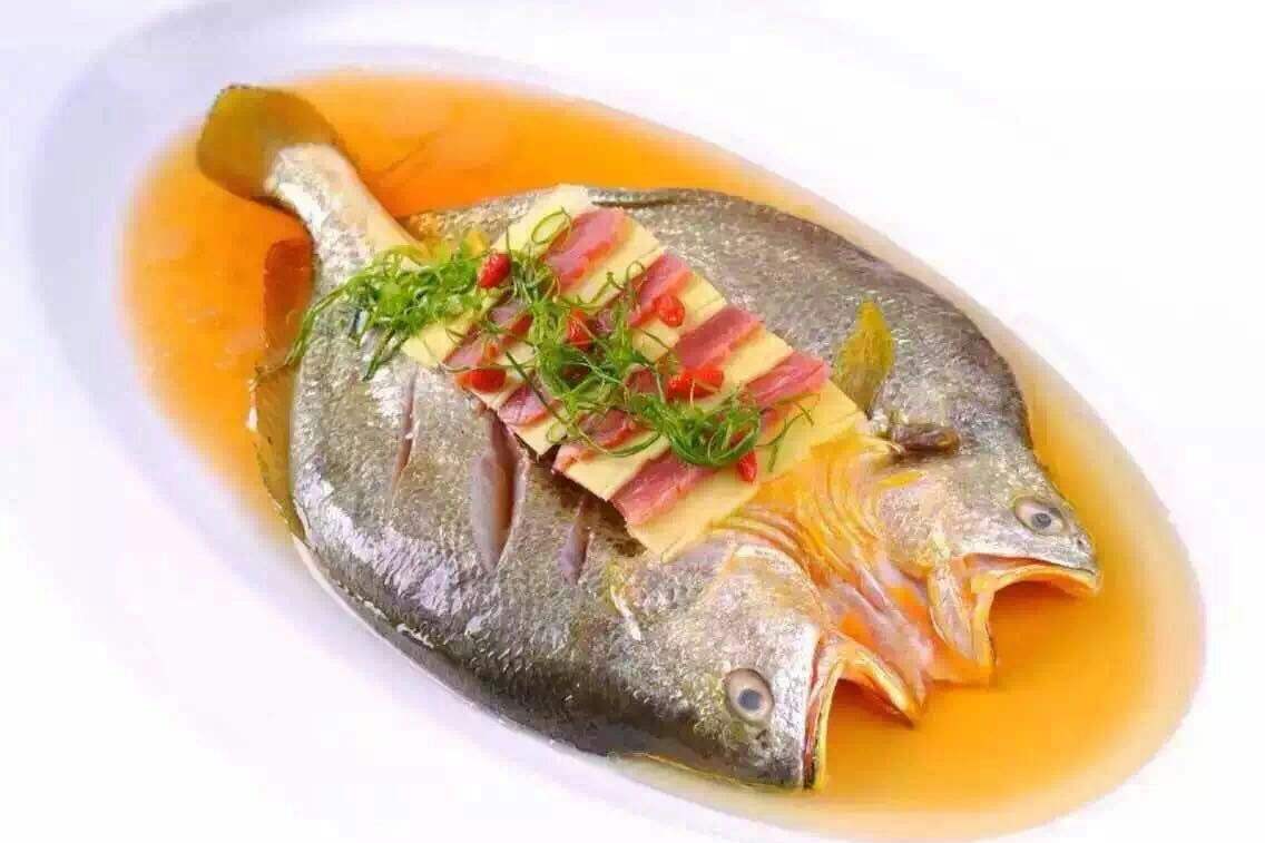 煎蒸黃魚