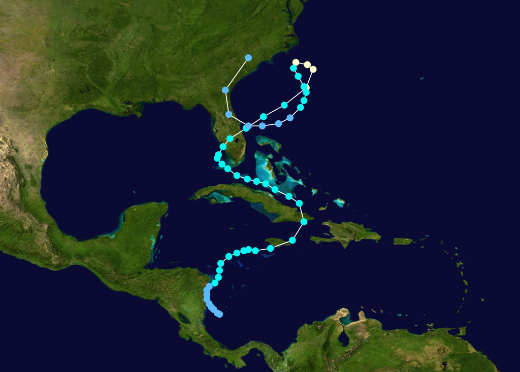 1994年颶風戈登的氣象歷史