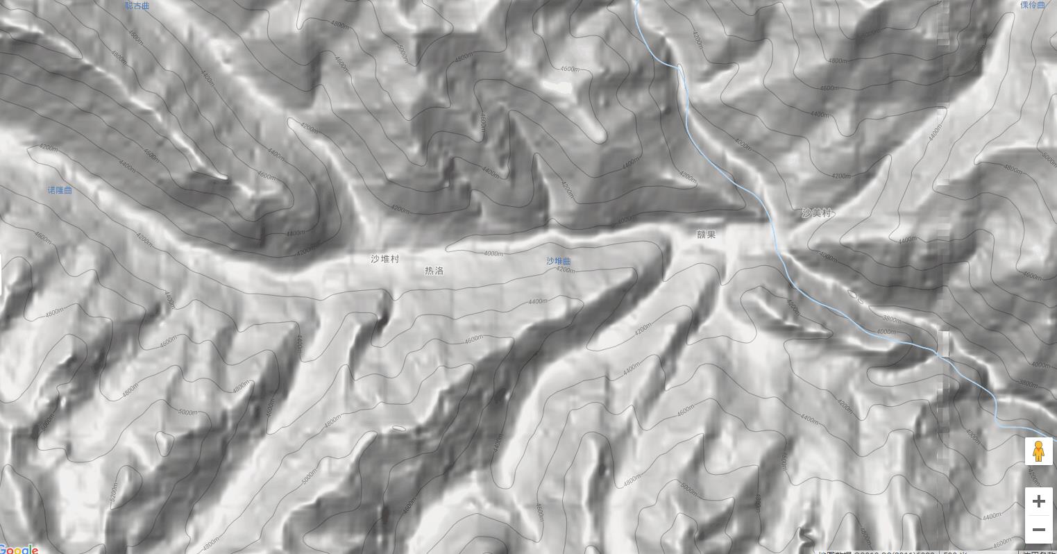 沙堆村地形圖.
