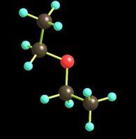 乙醚分子結構球棍模型