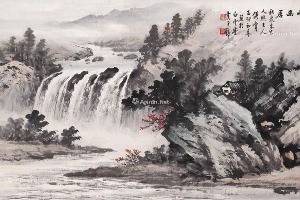 溪山幽居(黃君璧畫作)