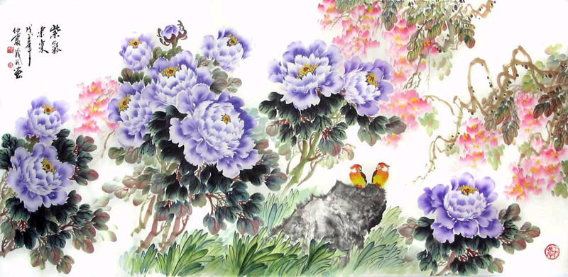 紫牡丹(圖5-國畫)