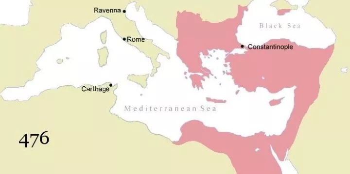 西羅馬滅亡後 東羅馬帝國便成為了羅馬貴胄們的避難所