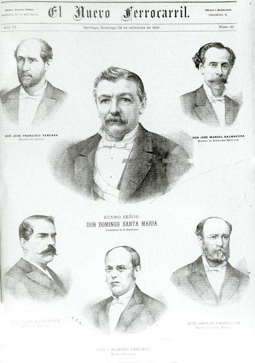 聖馬里亞總統和他的內閣成員