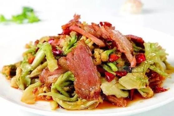 臘肉燒菜花 臘肉燒菜花