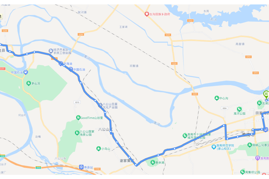 淮南公交K21路 淮南公交K21路