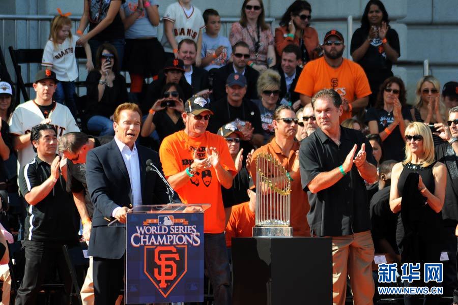 舊金山慶祝2010巨人隊奪得美職棒總冠軍