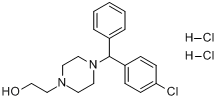 4-[（4-氯苯基）苯甲基]-1-哌啶乙醇二鹽酸鹽