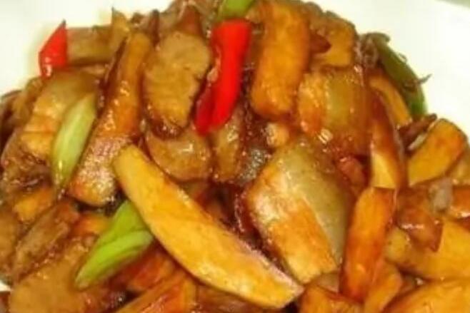 雞腿菇鹹肉 雞腿菇鹹肉