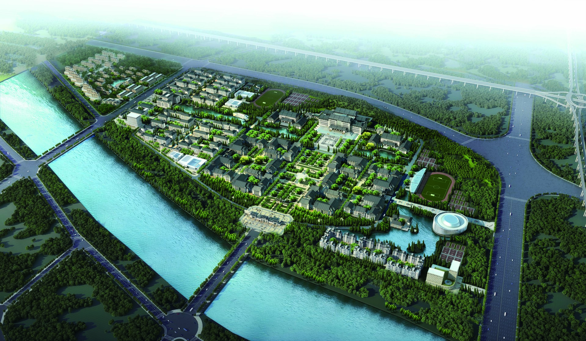 河南大學鄭州龍子湖校區（在建，2021年前後建成）