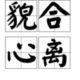 貌合心離 貌合心離